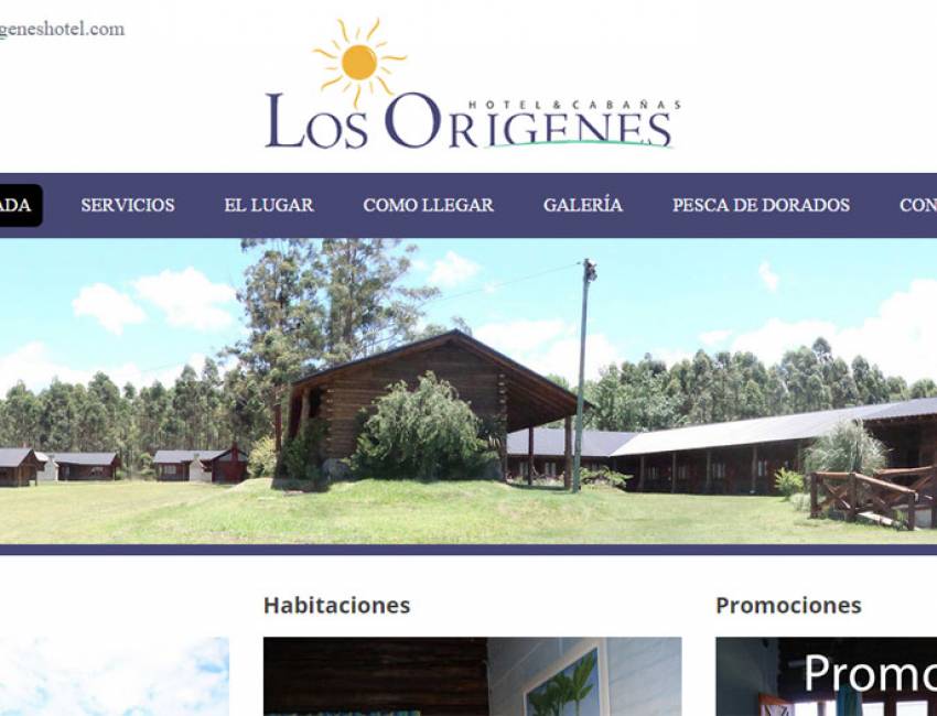 Nuevo sitio web - Los Orígenes Hotel y Cabañas en Concordia